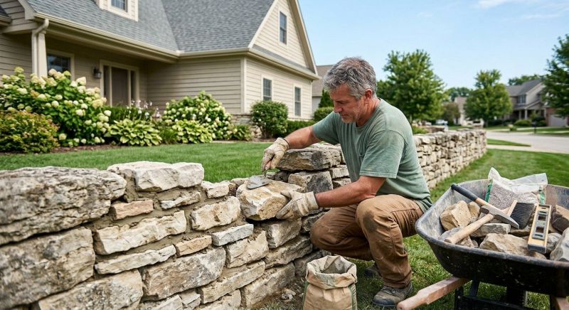Brick Fence Repair in Fort Worth, TX