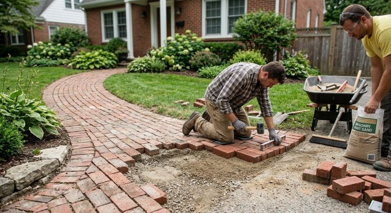 Brick Flatwork Repair in Argyle, TX