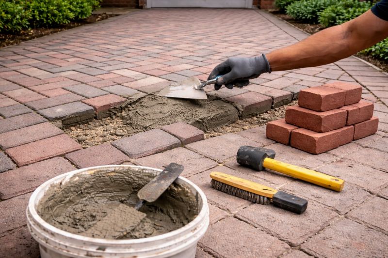 Brick Flatwork Repair in Grapevine, TX