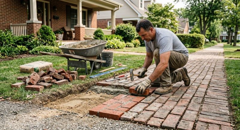 Brick Flatwork Repair in Springtown, TX