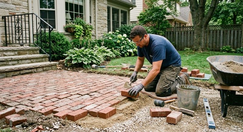 Brick Hardscape Repair in Fort Worth, TX