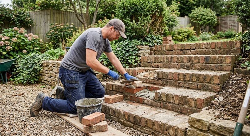 Brick Stairs Repair in Grapevine, TX