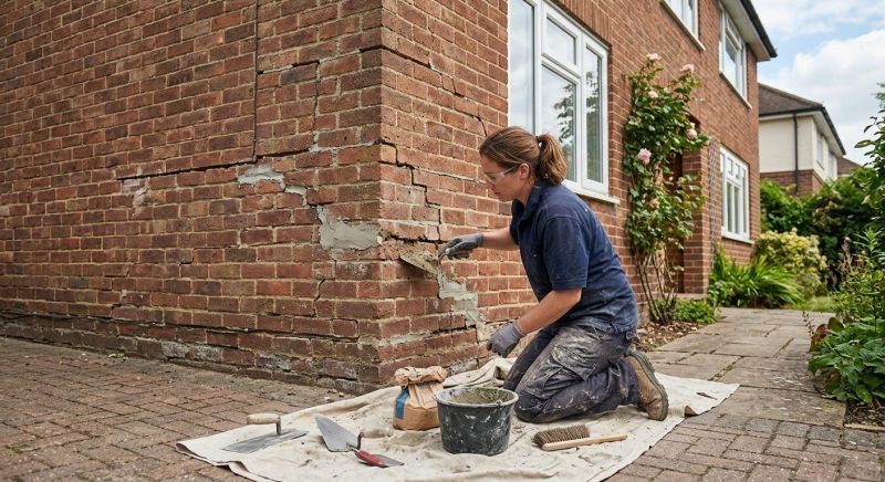 Brick Wall Repair in Aledo, TX
