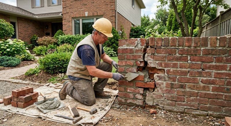 Brick Wall Repair in Arlington, TX