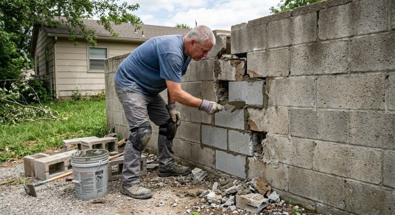 Cement Block Repair in Fort Worth, TX