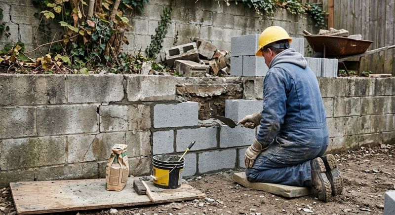 Cinder Block Repair in Fort Worth, TX