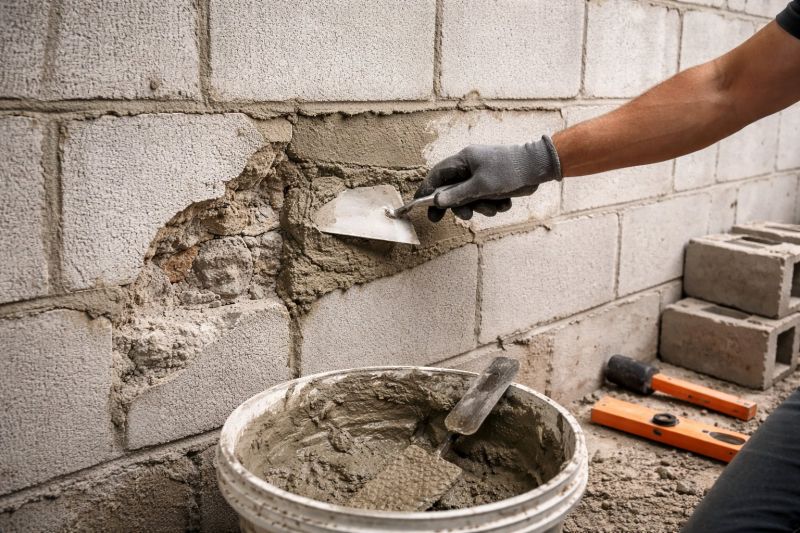Cinder Block Wall Repair in Fort Worth, TX