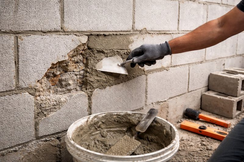 Cinder Block Wall Repair in Springtown, TX