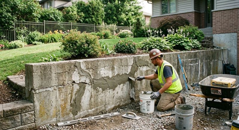 Retaining Wall Repair in Justin, TX