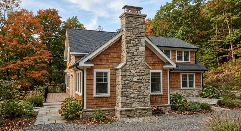 Stone Chimney Installation in Argyle, TX