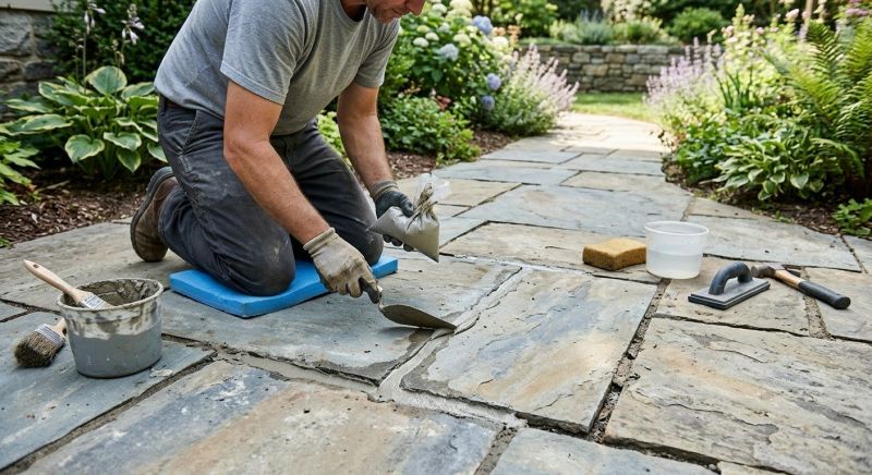 Stone Walkway Repair in Fort Worth, TX