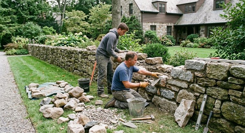 Stone Wall Repair in Euless, TX